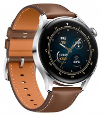 Huawei Watch 3 bőr pántos ezüst okosóra Mobil / Kommunikáció / Smart - Okos eszköz - Okosóra - 391986
