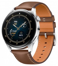 Huawei Watch 3 bőr pántos ezüst okosóra Mobil / Kommunikáció / Smart - Okos eszköz - Okosóra - 391986