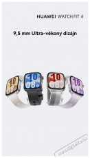Huawei Watch Fit 4 White Mobil / Kommunikáció / Smart - Okos eszköz - Okosóra - 522060