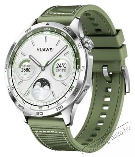Huawei Watch GT 4 46mm Green Composite Strap Mobil / Kommunikáció / Smart - Okos eszköz - Okosóra - 522082