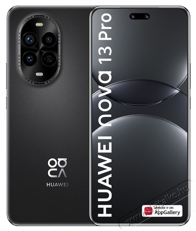 Huawei nova 13 Pro Mobiltelefon, Dual SIM, 12GB RAM, 512GB, Fekete Mobil / Kommunik&aacute;ci&oacute; / Smart - Okostelefon - Android - 533530
