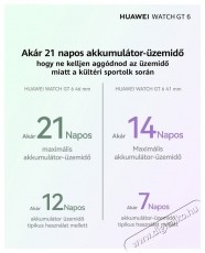 Huawei Watch GT 6 okos&oacute;ra, 41MM, Gold Stainless Steel Case, White Composite Leather Strap Mobil / Kommunik&aacute;ci&oacute; / Smart - Okos eszk&ouml;z - Okos&oacute;ra - 533523