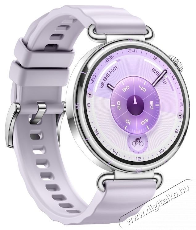 Huawei Watch GT 6 okos&oacute;ra, 41MM, Steel Stainless Steel Case, Purple Fluoroelastomer Strap Mobil / Kommunik&aacute;ci&oacute; / Smart - Okos eszk&ouml;z - Okos&oacute;ra - 533518