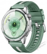 Huawei Watch GT 6 okos&oacute;ra, 46MM, Steel Stainless Steel Case, Green Woven Strap Mobil / Kommunik&aacute;ci&oacute; / Smart - Okos eszk&ouml;z - Okos&oacute;ra - 536884