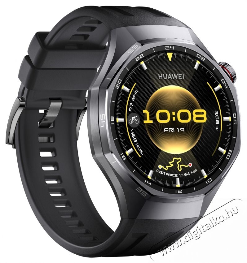Huawei Watch GT 6 Pro okos&oacute;ra, 46MM, Black Titanium Alloy Case, Black Fluoroelastomer Strap Mobil / Kommunik&aacute;ci&oacute; / Smart - Okos eszk&ouml;z - Okos&oacute;ra - 533515