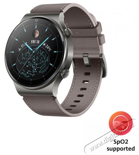 Huawei Watch GT 2 Pro okosóra - szürke barna bőrszíjjal Mobil / Kommunikáció / Smart - Okos eszköz - Okosóra - 371452