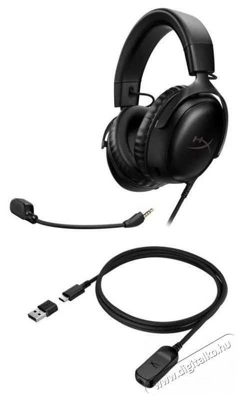 HyperX Cloud III Black Audio-Video / Hifi / Multim&eacute;dia - F&uuml;l &eacute;s Fejhallgat&oacute;k - Fejhallgat&oacute; - 509963