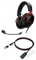 HyperX Cloud III Wireless - Red Audio-Video / Hifi / Multim&eacute;dia - F&uuml;l &eacute;s Fejhallgat&oacute;k - Fejhallgat&oacute; - 509964