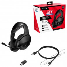HyperX Cloud Jet Dual Wireless Gaming Headset Black Audio-Video / Hifi / Multimédia - Fül és Fejhallgatók - Fejhallgató - 509967