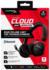 HyperX Cloud Mini Kids Wireless, black Audio-Video / Hifi / Multimédia - Fül és Fejhallgatók - Fejhallgató - 509976