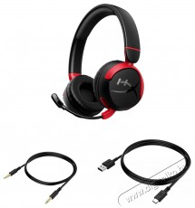 HyperX Cloud Mini Kids Wireless, black Audio-Video / Hifi / Multimédia - Fül és Fejhallgatók - Fejhallgató - 509976