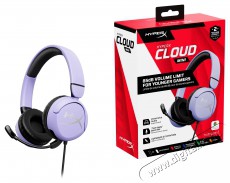 HyperX Cloud Mini Kids, lavender Audio-Video / Hifi / Multimédia - Fül és Fejhallgatók - Fejhallgató mikrofonnal / headset - 518784