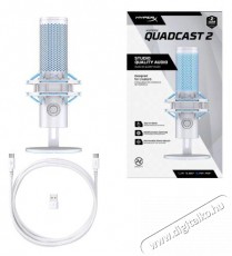 HyperX QuadCast 2 Frost Fot&oacute;-Vide&oacute; kieg&eacute;sz&iacute;tők - Mikrofon - Fot&oacute;-vide&oacute; mikrofon - 524978