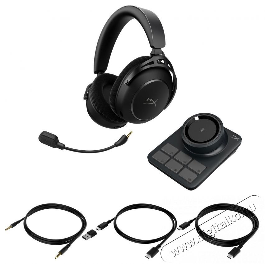 HyperX Cloud Alpha 2 Wireless Gaming Headset Audio-Video / Hifi / Multim&eacute;dia - F&uuml;l &eacute;s Fejhallgat&oacute;k - Fejhallgat&oacute; mikrofonnal / headset - 529573