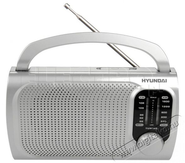 Hyundai PR120S hordozható táskarádió - ezüst Audio-Video / Hifi / Multimédia - Rádió / órás rádió - Hordozható, zseb-, táska rádió - 291788