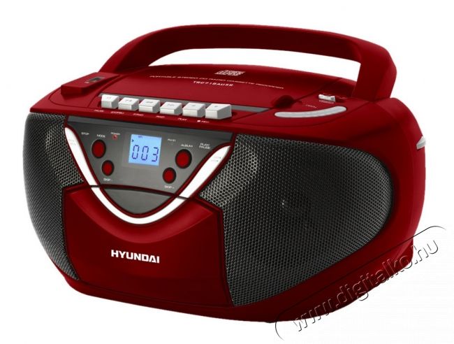Hyundai TRC718AU3R hordozható CD-s rádiómagnó - piros Audio-Video / Hifi / Multimédia - Hordozható CD / DVD / Multimédia készülék - Hordozható CD / Multimédia rádiómagnó / Boombox - 291760