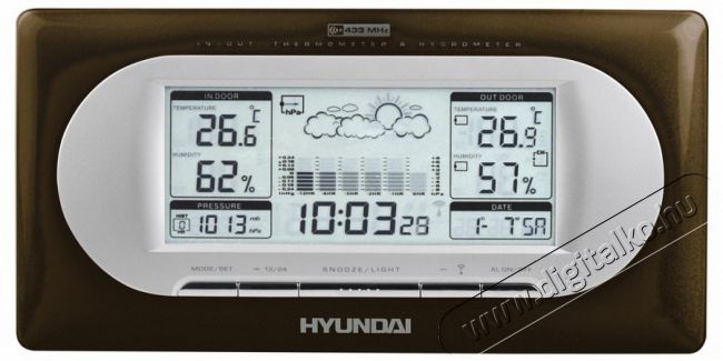 Hyundai WSC1928BN időjárás állomás Háztartás / Otthon / Kültér - Lakásfelszerelés - Időjárás állomás - 298832