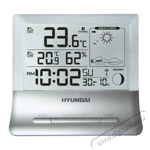 Hyundai WS2266 időjárás állomás Háztartás / Otthon / Kültér - Lakásfelszerelés - Időjárás állomás - 291724