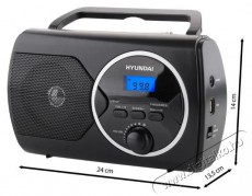 Hyundai PR 570 B PLLU fekete Audio-Video / Hifi / Multimédia - Rádió / órás rádió - Hordozható, zseb-, táska rádió - 524980