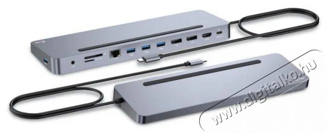 i-tec USB-C Metal Ergonomic 4K 3x Display Docking Station, Power Delivery 100W Iroda és számítástechnika - Notebook kiegészítő - USB hub / elosztó - 503351