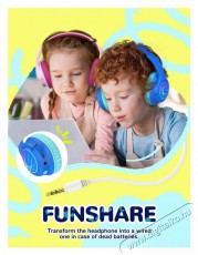 iClever BTH18 Blue Audio-Video / Hifi / Multimédia - Fül és Fejhallgatók - Fejhallgató - 518789