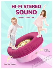 iClever BTH18 Pink Audio-Video / Hifi / Multimédia - Fül és Fejhallgatók - Fejhallgató - 518792