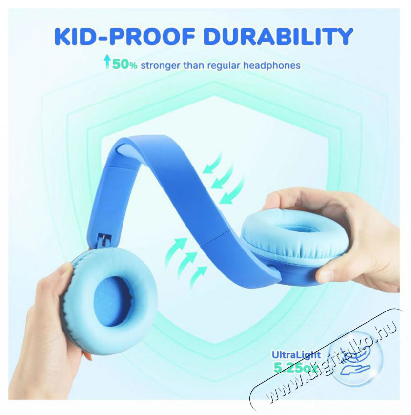 iClever BTH22 Blue Audio-Video / Hifi / Multim&eacute;dia - F&uuml;l &eacute;s Fejhallgat&oacute;k - Fejhallgat&oacute; - 518787