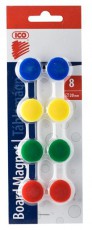 ICO 20mm 8db 4 féle színű színes táblamágnes Iroda és számítástechnika - Egyéb számítástechnikai termék - 406919