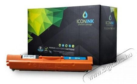 ICONINK CF351A HP utángyártott 1000 oldal cián toner Iroda és számítástechnika - Nyomtató - Kiegészítő - 463977