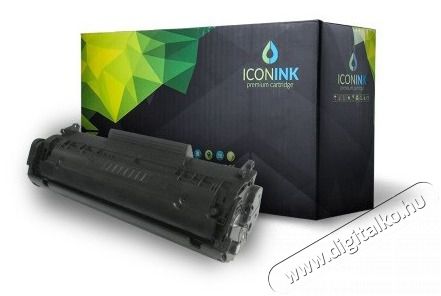 ICONINK HP Q2612A Canon FX9 FX10 CRG-303 CRG-304 utángyártott 2000 oldal fekete toner Iroda és számítástechnika - Nyomtató - Kiegészítő - 463520