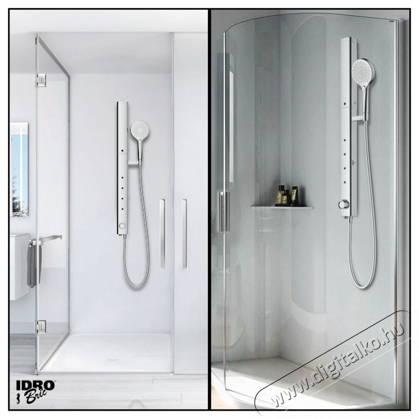 IDRO BRIC Neptune SCACOL0204CR zuhanyoszlop, alum&iacute;nium &eacute;s ABS anyag, 10 cm &aacute;tm&eacute;rő, 9 l/perc maxim&aacute;lis &aacute;tfoly&aacute;si sebess&eacute;g, 1/2 , kr&oacute;m H&aacute;ztart&aacute;s / Otthon / K&uuml;lt&eacute;r - F&uuml;rdőszoba / wc - Kieg&eacute;sz&iacute;tő - 536895