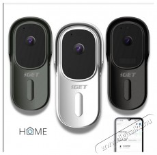 iGET  HOME Doorbell DS1 White, WiFi, Full HD Fotó-Videó kiegészítők - Egyéb fotó-videó kiegészítő - Egyéb - 519481