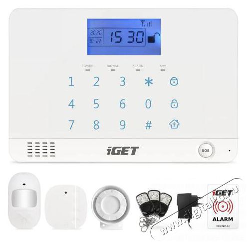 iGET  SECURITY M3B Vezeték nélküli GSM riasztó Háztartás / Otthon / Kültér - Biztonságtechnika - Riasztó szett - 519498