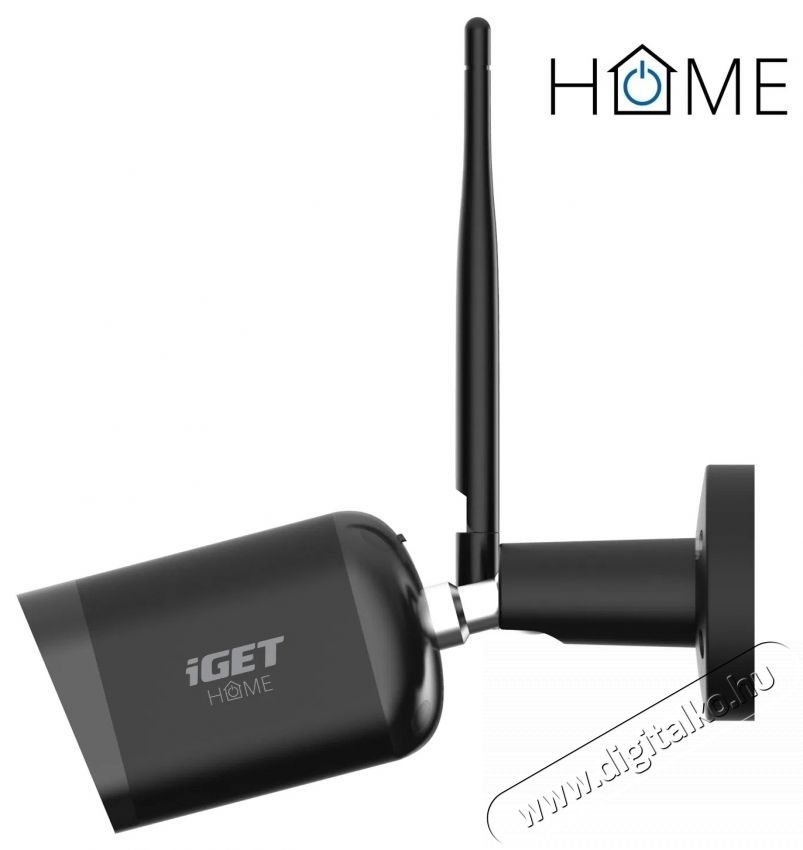 iGET  HOME Camera CS6 Black - k&uuml;lt&eacute;ri, FullHD, hang- &eacute;s mozg&aacute;s&eacute;rz&eacute;kelő, &eacute;jjell&aacute;t&aacute;s H&aacute;ztart&aacute;s / Otthon / K&uuml;lt&eacute;r - Biztons&aacute;gtechnika - Biztons&aacute;gi kamera - 532622