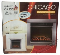Igotherm CHICAGO Beépíthető elektromos kandalló, rozsdamentes acél, 1800 W, 220-240 V / 50 Hz, LED, 67x23x62 cm Háztartás / Otthon / Kültér - Fűtés - Kandalló - 529580