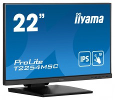 iiyama touch IPS monitor 21.5 T2254MSC-B1AG, 1920x1080, 16:9, 250cd/m2, 4ms, HDMI/DP/HDCP, hangszóró Iroda és számítástechnika - Monitor - Monitor - 483418