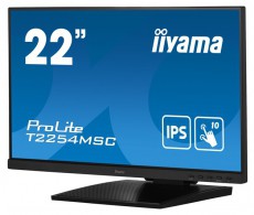 iiyama touch IPS monitor 21.5 T2254MSC-B1AG, 1920x1080, 16:9, 250cd/m2, 4ms, HDMI/DP/HDCP, hangszóró Iroda és számítástechnika - Monitor - Monitor - 483418