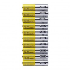 Ikea ALKALISK 10 db AAA elem 15V LR03 Akkuk és töltők - Elem - 354787