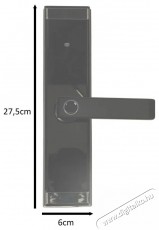 IKONKA  KIK KX3853 Érintőbillentyűzetes kódzár + ujjlenyomat-olvasó, Bluetooth, fekete Háztartás / Otthon / Kültér - Biztonságtechnika - Nyitásérzékelő - 519515