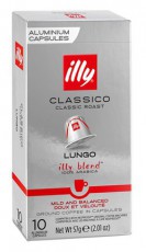 ILLY NCC Lungo Classic Nespresso kompatibilis 10 db kávékapszula Konyhai termékek - Kávéfőző / kávéörlő / kiegészítő - Kávé kapszula / pod / szemes / őrölt kávé - 405272