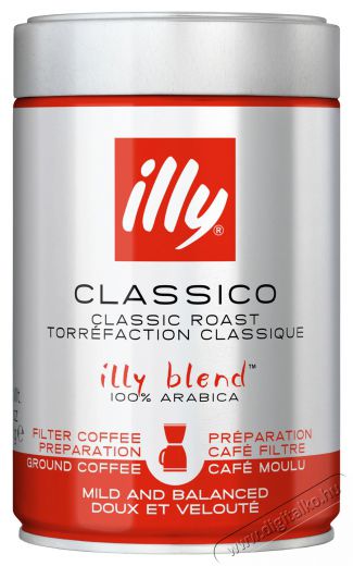 ILLY CLASSICO, szemes, 250g Konyhai termékek - Kávéfőző / kávéörlő / kiegészítő - Kávé kapszula / pod / szemes / őrölt kávé - 503696