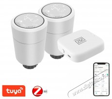 IMMAX NEO okos termosztatikus fej Zigbee + Smart NEO BRIDGE PRO v2 Háztartás / Otthon / Kültér - Okos otthon - Termosztát - 508166