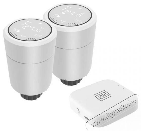 IMMAX NEO okos termosztatikus fej Zigbee + Smart NEO BRIDGE PRO v2 Háztartás / Otthon / Kültér - Okos otthon - Termosztát - 508166