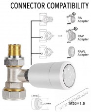 IMMAX NEO Smart Thermostat 4+1 Starter Kit, Zigbee, TUYA radi&aacute;tor termoszt&aacute;tfej H&aacute;ztart&aacute;s / Otthon / K&uuml;lt&eacute;r - Okos otthon - Termoszt&aacute;t - 508170