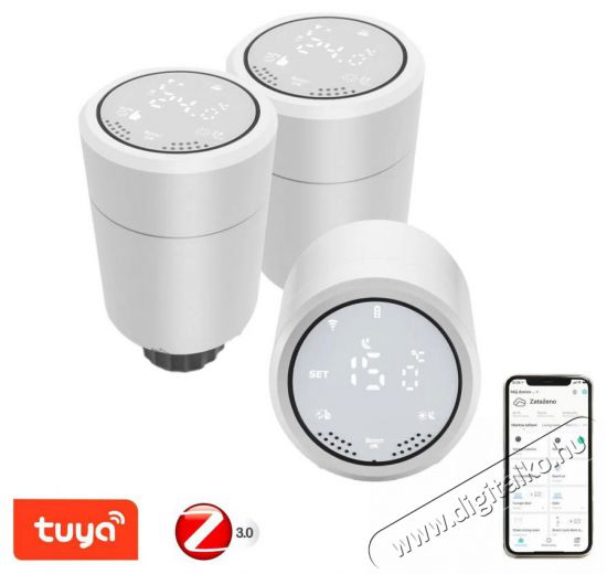 IMMAX NEO Smart Zigbee termosztátfej 3x Háztartás / Otthon / Kültér - Okos otthon - Termosztát - 508169