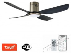 IMMAX NEO LITE PURE Smart LED ventil&aacute;toros l&aacute;mpa, Tuya, WiFi, ez&uuml;st / fekete H&aacute;ztart&aacute;s / Otthon / K&uuml;lt&eacute;r - Vil&aacute;g&iacute;t&aacute;s / elektromoss&aacute;g - Fali / mennyezeti l&aacute;mpa - 511989