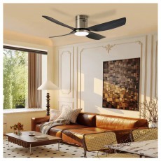 IMMAX NEO LITE PURE Smart LED ventil&aacute;toros l&aacute;mpa, Tuya, WiFi, ez&uuml;st / fekete H&aacute;ztart&aacute;s / Otthon / K&uuml;lt&eacute;r - Vil&aacute;g&iacute;t&aacute;s / elektromoss&aacute;g - Fali / mennyezeti l&aacute;mpa - 511989