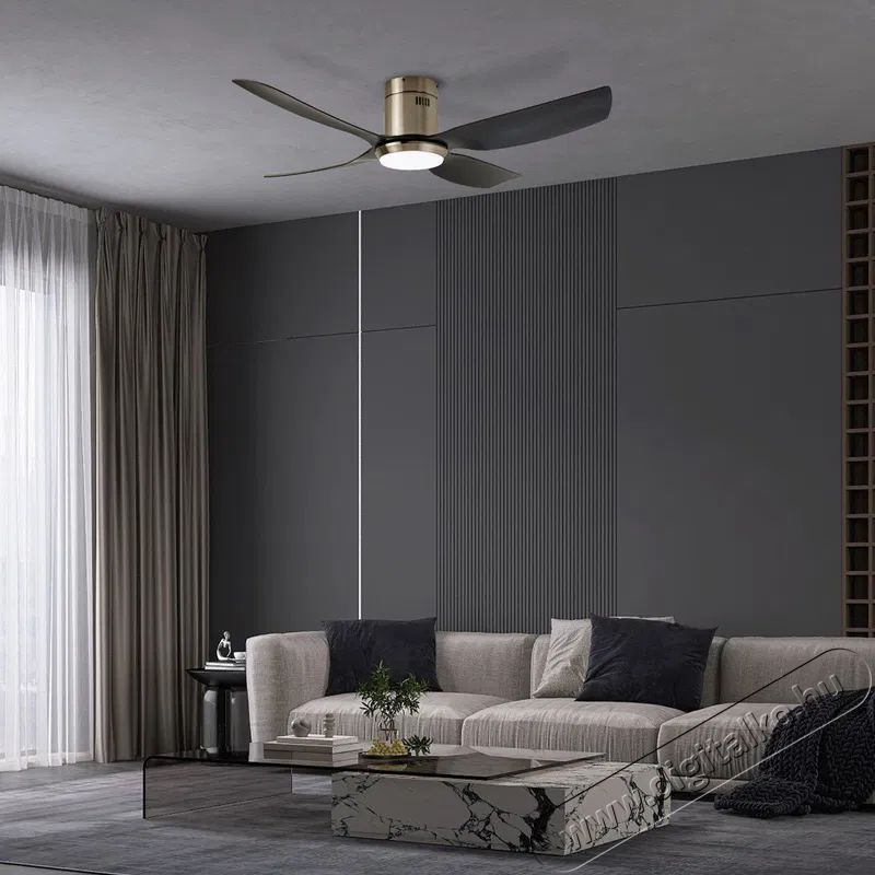 IMMAX NEO LITE PURE Smart LED ventil&aacute;toros l&aacute;mpa, Tuya, WiFi, ez&uuml;st / fekete H&aacute;ztart&aacute;s / Otthon / K&uuml;lt&eacute;r - Vil&aacute;g&iacute;t&aacute;s / elektromoss&aacute;g - Fali / mennyezeti l&aacute;mpa - 511989