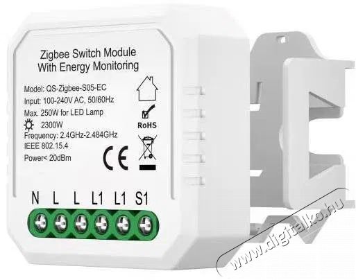 IMMAX NEO intelligens vez&eacute;rlő teljes&iacute;tm&eacute;nym&eacute;r&eacute;ssel V6 1 gombos Zigbee 3.0 V6 H&aacute;ztart&aacute;s / Otthon / K&uuml;lt&eacute;r - Okos otthon - Kieg&eacute;sz&iacute;tő - 522119