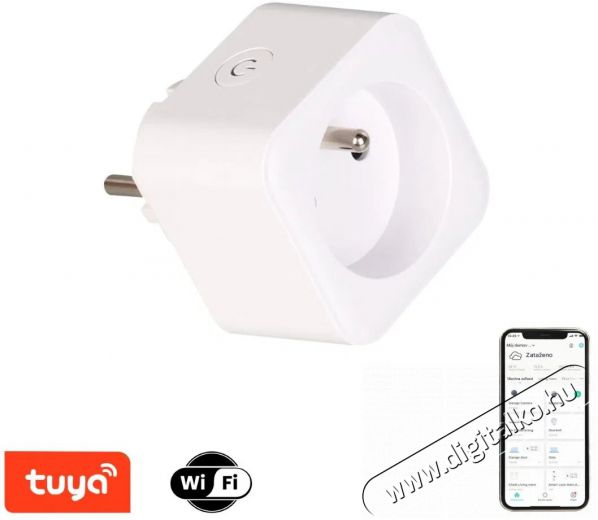IMMAX NEO LITE okos beltéri aljzat v2 tűvel, E típus, WiFi Háztartás / Otthon / Kültér - Okos otthon - Okos konnektor - 522120